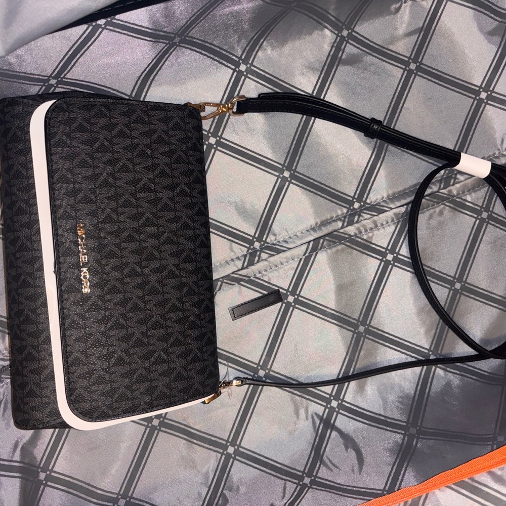 Michael Kors Black and White Women's Bag